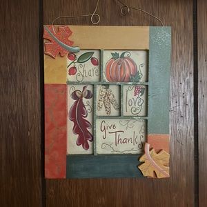 Thanksgiving Plaque